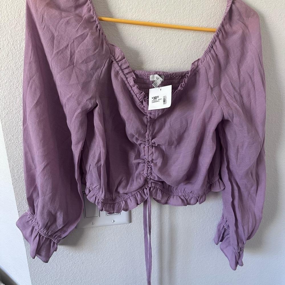 Love Tree Women's Purple Top size L NWT